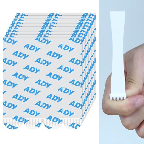 ADY Adhesive Picture Hanging Strips for Wall Decor Heavy Duty, Double Sided Tape Strip Damage Free Removable 40Pairs, Mounting Tape for Wall and Office No Nail Drilling in Saudi Arabia