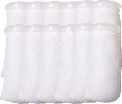 Filters4you- 2 Pack - 4 Inch Ring Filter Socks- Aquarium Felt- 4 Inch Ring by 9.5 Inch Long - 200 Micron- White in Saudi Arabia