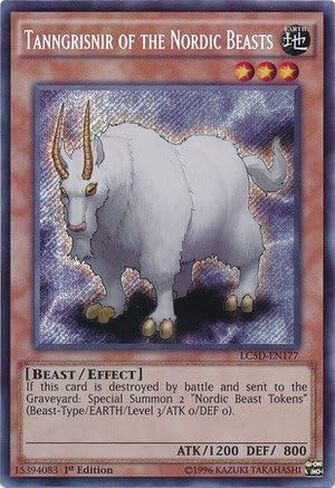 يو غي أوه! - Tanngrisnir of The Nordic Beasts (LC5D-EN177) - المجموعة الأسطورية Mega Pack 5D - الإصدار الأول - Secret Rare in Kuwait
