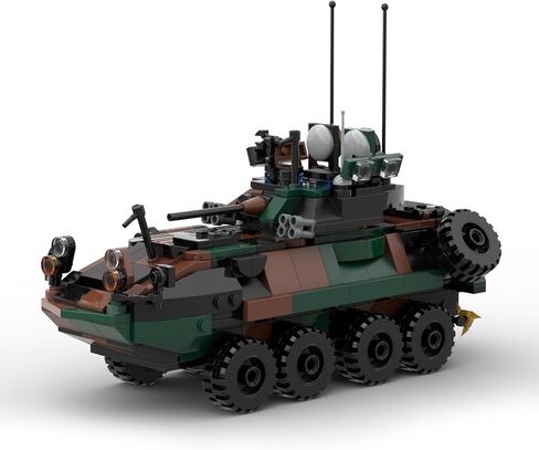 نموذج شاحنة مدرعة عسكرية، 476 قطعة بمقياس 1/35 LAV-25 مجموعة مكعبات بناء مركبة قتال المشاة، نموذج جذعي للسيارة العسكرية للشباب والكبار in Kuwait