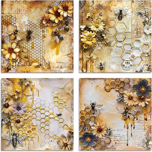 Scrapbook Paper Pad, 24 Sheets Mixture Colored Paper, 6"×6" Holiday Pattern Cardstock Paper Assorted Colors, Scrapbooking Supplies Paper for Junk Journal Craft DIY Photo Album Cottagecore Room Décor in Kuwait