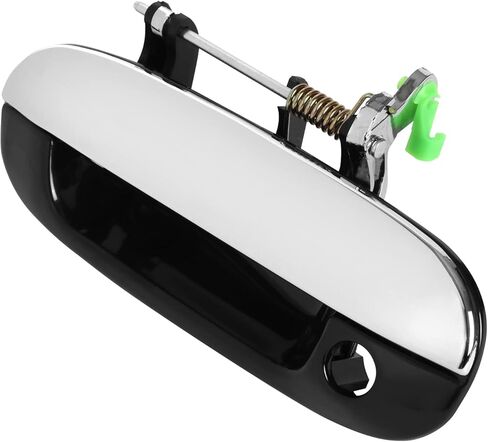 Auto Dynasty Factory Style Front Door Pull Handle Compatible with Buick Rainier Chevy Trailblazer GMC Envoy Isuzu Ascender Oldsmobile Bravada Saab 9-7X 2002-2009, Driver Left Side, Smooth Black in Saudi Arabia