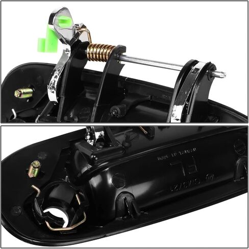 Auto Dynasty Factory Style Front Door Pull Handle Compatible with Buick Rainier Chevy Trailblazer GMC Envoy Isuzu Ascender Oldsmobile Bravada Saab 9-7X 2002-2009, Driver Left Side, Smooth Black in Saudi Arabia