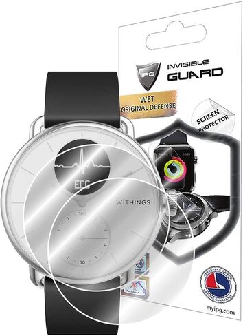 IPG for Withings ScanWatch Nova - Hybrid Smart Watch Hydrogel Screen Protector (2 Units) Invisible HD Clear Film Anti Scratch Guard-Smooth/Self-Healing/Bubble for ScanWatch Nova in Saudi Arabia