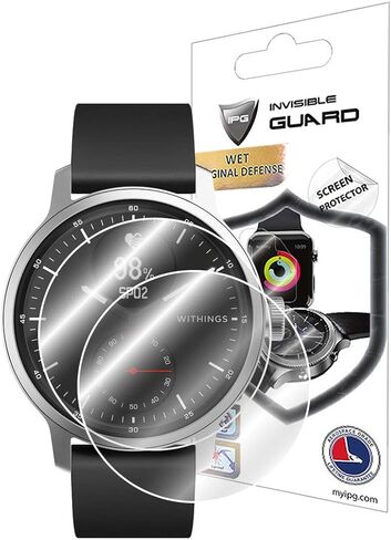 IPG for Withings ScanWatch Nova - Hybrid Smart Watch Hydrogel Screen Protector (2 Units) Invisible HD Clear Film Anti Scratch Guard-Smooth/Self-Healing/Bubble for ScanWatch Nova in Saudi Arabia