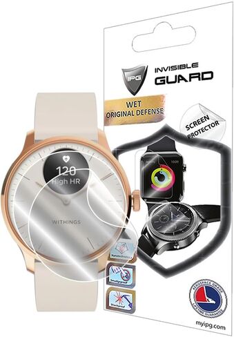 IPG for Withings ScanWatch Nova - Hybrid Smart Watch Hydrogel Screen Protector (2 Units) Invisible HD Clear Film Anti Scratch Guard-Smooth/Self-Healing/Bubble for ScanWatch Nova in Saudi Arabia