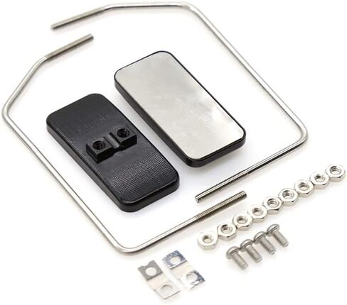 مرآة الرؤية الخلفية المعدنية لسيارة 1/10 RC الزاحفة Traxxas TRX4 D90 SCX10 1/14 Tamiya Truck Scania Man الجهات الفاعلة ترقية أجزاء in Kuwait