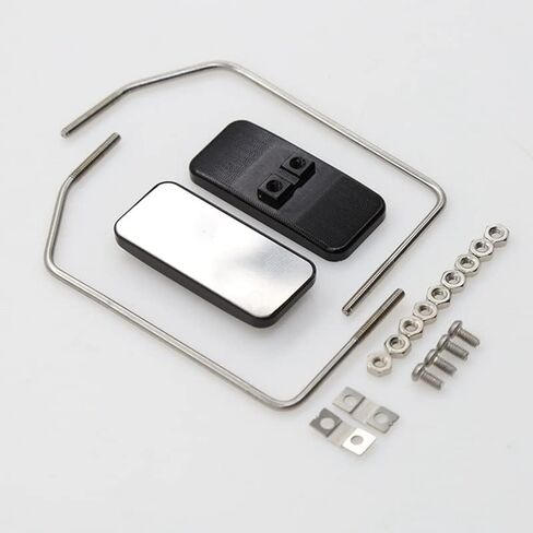 مرآة الرؤية الخلفية المعدنية لسيارة 1/10 RC الزاحفة Traxxas TRX4 D90 SCX10 1/14 Tamiya Truck Scania Man الجهات الفاعلة ترقية أجزاء in Kuwait