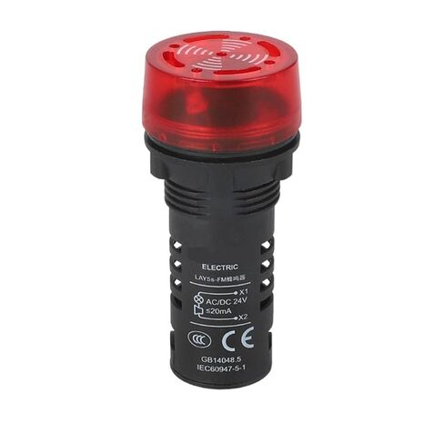 LAY5S-FM Buzzer Flashing AC/DC24V 220V 380V red 22mm Continuous Light(IntermittentflashingAC380V) in Saudi Arabia
