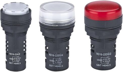 ND16 مؤشر ضوء LED مؤشر إنذار الجرس 24 فولت مؤشر الطاقة (ND16-22DS/2AC/DC24vGreen) in Saudi Arabia