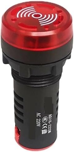 AD16-22SM Light Buzzer with Sound and Light Flash Buzzer Alarm 12V24V220V red, Green and Yellow(Red24V220V380V) in Saudi Arabia