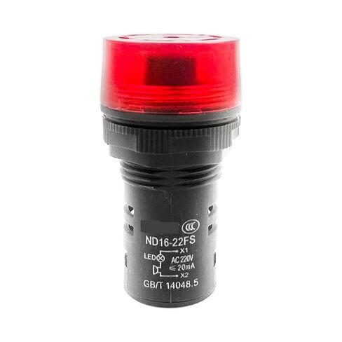 LED Indicator Light Sound and Light Buzzer SM AD Alarm Light ND16-22FS Siren 220V with Light 24V(ND16-22FSAC220V红) in Saudi Arabia
