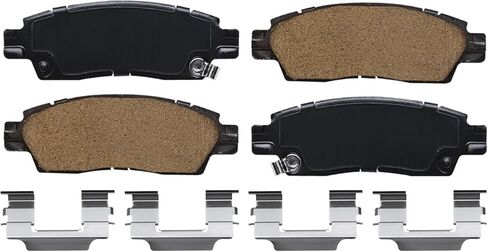 محور ديترويت - مجموعة الفرامل الخلفية لسيارة Chevy Trailblazer GMC Envoy Buick Rainier Isuzu Ascender دوارات الفرامل المحفورة والمشقوقة استبدال وسادات الفرامل السيراميكية: دوارات خلفية مقاس 12.80 بوصة in Kuwait