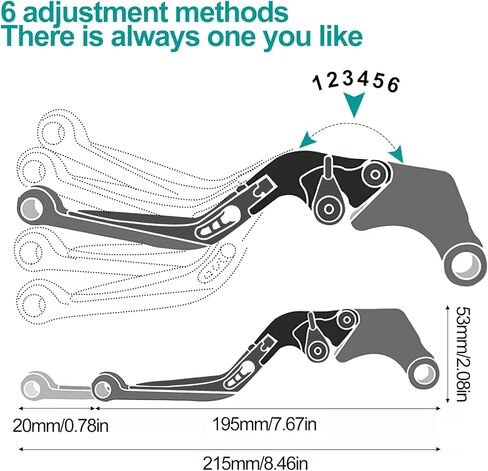 for Kawasaki Z900 Z 900 2022 2023 2024 Motorcycle Clutch Lever Adjustable Handlebars Brake and Clutch Levers Set(Black) in Saudi Arabia