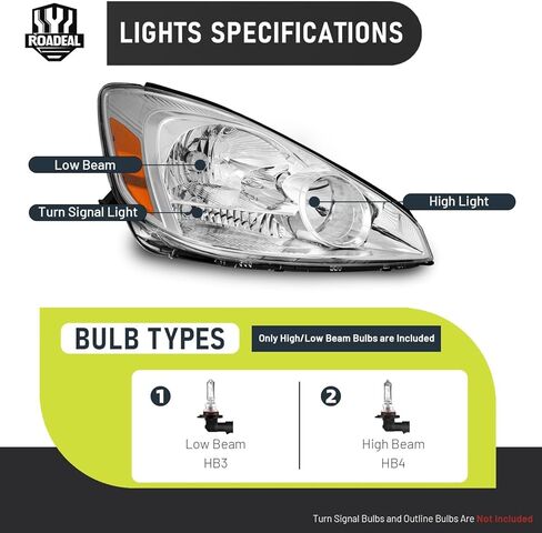 المصابيح الأمامية ث/مصابيح لعام 2004 2005 تويوتا سيينا للمصابيح الأمامية استبدال السائق وجانب الركاب in Kuwait