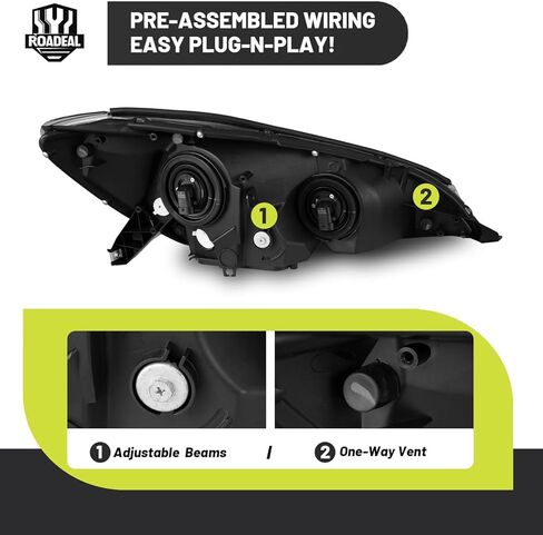 المصابيح الأمامية ث/مصابيح لعام 2004 2005 تويوتا سيينا للمصابيح الأمامية استبدال السائق وجانب الركاب in Kuwait