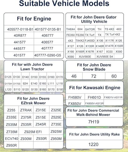 مضخة الوقود مناسبة لجرار John Deere Snow Blade Lawn Tractor Gator Utility Vehicle استبدال UC34375 UC18349 متوافقة مع محرك Kawasaki EZtrak Mower والمزيد in Saudi Arabia