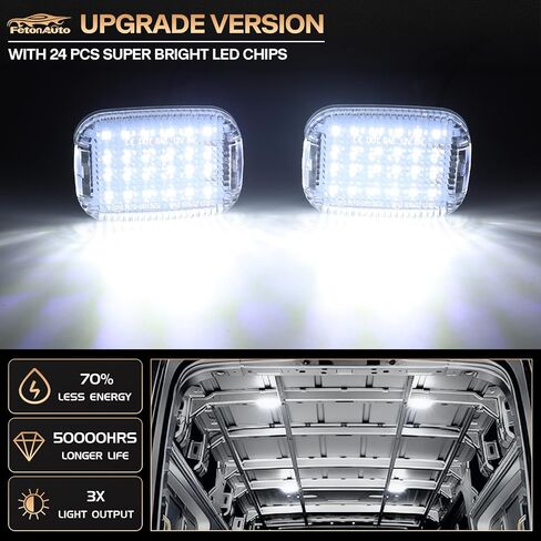 4PCS Transit Interior Carbin Courtesy Load Space Area Roof Top Cargo Van LED Lights with Wire Harness Accessories for 2014-2024 Ford Transit 150 250 350 HD Connect, White 6000K in Saudi Arabia
