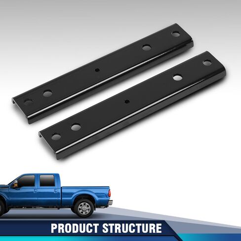 PIT66 Rear Bumper Mounting Brackets Pair Fit Ford F250 F350 Super Duty 1999 2000 2001 2002 2003 2004 2005 2006 2007 2008 2009 2010 2011 2012 2013 2014 2015 2016 F81Z17788AA, FO1166193 Black in Saudi Arabia