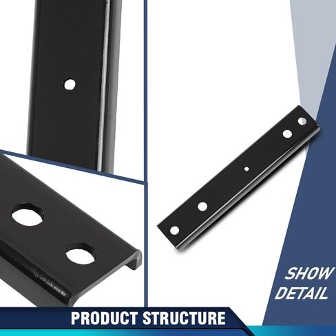 PIT66 Rear Bumper Mounting Brackets Pair Fit Ford F250 F350 Super Duty 1999 2000 2001 2002 2003 2004 2005 2006 2007 2008 2009 2010 2011 2012 2013 2014 2015 2016 F81Z17788AA, FO1166193 Black in Saudi Arabia