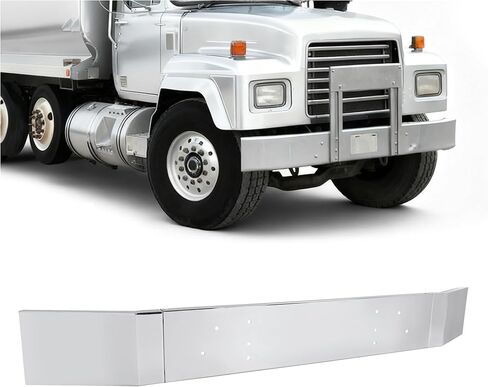 المصد الأمامي KUAFU متوافق مع جميع موديلات Mack RD688S/RD6900S مع نمط الترباس الثلاثي الصلب الكروم الفضي in Saudi Arabia