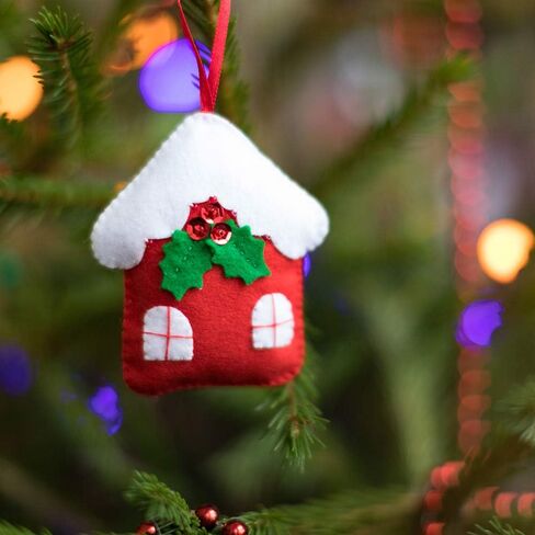 Pllieay 30 Pieces Felt Fabric Sheets for Christmas, 10 Colors Craft Felt Sheets Patchwork Sewing DIY Craft for Art Making and Christmas Decoration, 1.3mm, 5.9 by 5.9 Inch in Kuwait