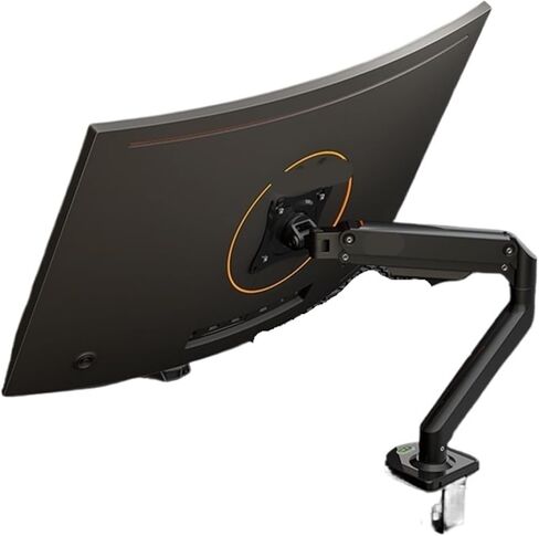 حامل شاشة مع سطح مكتب مزدوج الشاشة مقلوب، ارتفاع قابل للتعديل وقابل للتدوير (F) in Kuwait