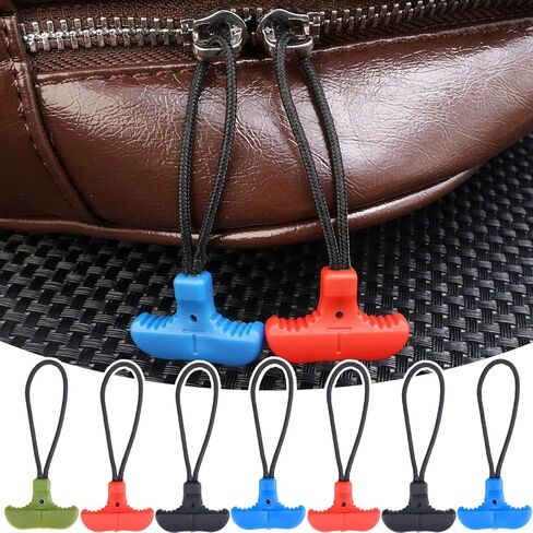 T-Shaped Backpack Zip Lock Pull Head Anti Lost Phone Hanging Rope Mountaineering Suit Coat Pulling Rope,Blue in Saudi Arabia