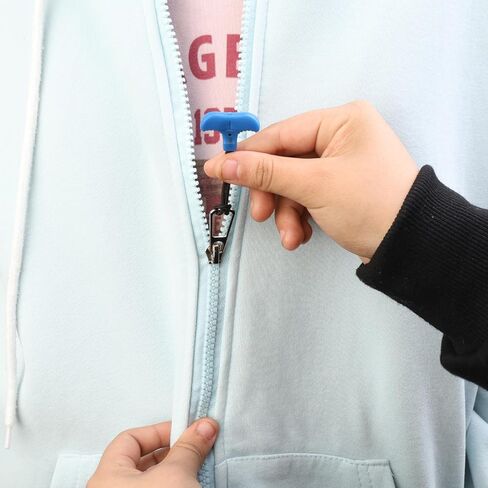 T-Shaped Backpack Zip Lock Pull Head Anti Lost Phone Hanging Rope Mountaineering Suit Coat Pulling Rope,Blue in Saudi Arabia