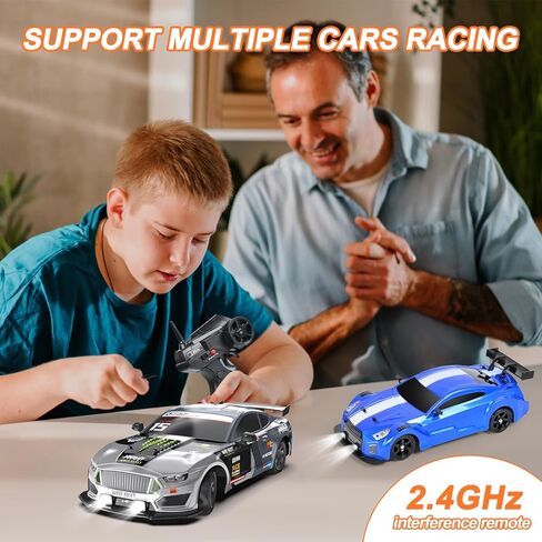 سيارة دولوكس RC الانجراف بمقياس 1/16 سيارة تحكم عن بعد 2.4 جيجا هرتز 4WD 30+KM/H سيارة عالية السرعة مع أضواء LED، إطارات انجراف إضافية ألعاب سيارات السباق هدايا عيد ميلاد للأولاد البالغين، بطاريتان، أسود in Kuwait