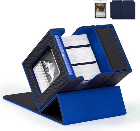 Marsguard Trading Card Deck Box with Commander Display，5 in 1 MTG Storage Holds 400+ Double-Sleeved Cards，4 Deck Boxes & Dice Tray Included，Fits MTG, TCG, PTCG & Sports Cards in Saudi Arabia