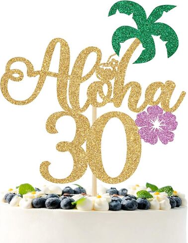 غلاف كعكة ألوها 60 ذهبي لامع، مرحبًا 60/هتاف إلى 60 عامًا/عيد ميلاد سعيد 60/ذكرى سنوية، ديكورات حفلات عيد الميلاد الستين بطابع هاواي الاستوائي in Kuwait