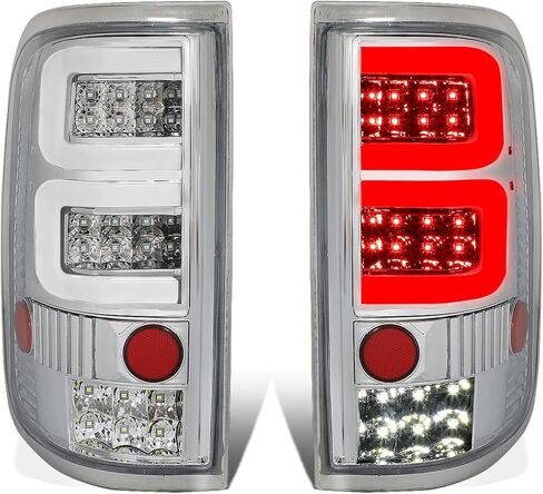 DNA MOTORING TL-F15004-LED-3D-CH-CL LED ثلاثي الأبعاد للسائق وجانب الركاب [متوافق مع 04-08 Ford F150 Lobo] in Saudi Arabia