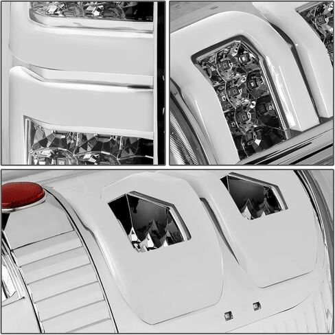 DNA MOTORING TL-F15004-LED-3D-CH-CL LED ثلاثي الأبعاد للسائق وجانب الركاب [متوافق مع 04-08 Ford F150 Lobo] in Saudi Arabia