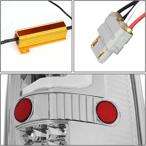 DNA MOTORING TL-F15004-LED-3D-CH-CL LED ثلاثي الأبعاد للسائق وجانب الركاب [متوافق مع 04-08 Ford F150 Lobo] in Saudi Arabia