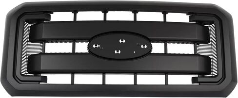 شبكة غطاء الشواية العلوية للمبرد الأمامي مناسبة لـ 2011-2016 Ford F250 F350 F450 F550 Super Duty استبدال BC3Z8200AA BC3Z8200G BC3Z-8200-G (بدون شعار مركزي) (أسود غير لامع) in Saudi Arabia