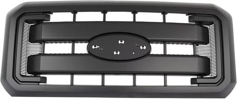 شبكة غطاء الشواية العلوية للمبرد الأمامي مناسبة لـ 2011-2016 Ford F250 F350 F450 F550 Super Duty استبدال BC3Z8200AA BC3Z8200G BC3Z-8200-G (بدون شعار مركزي) (أسود غير لامع) in Saudi Arabia