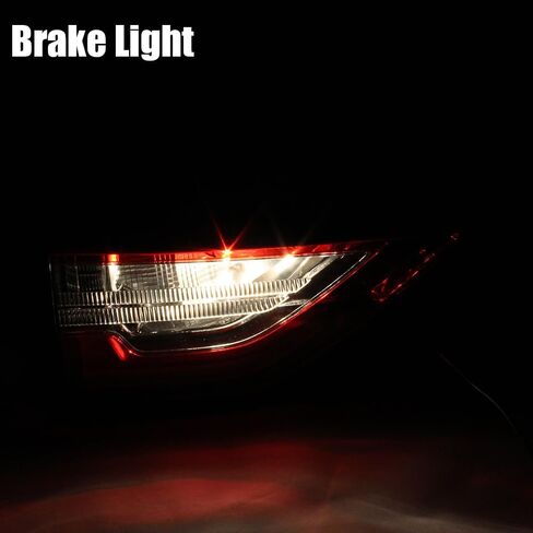 Left Driver Side Inner Tail Light Fit for 2018 2019 2020 2021 Chevy Traverse, Rear Taillights Brake Lamp with LED Bulbs, 85164974 GM2802117 in Saudi Arabia