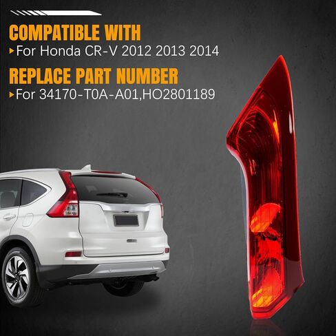 الحق العلوي الذيل ضوء لهوندا CRV CR-V 2012 2013 2014 الذيل مصباح استبدال الجانب الركاب ل 34170-T0A-A01 in Saudi Arabia
