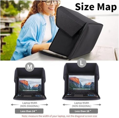 Outdoor Laptop Sunshade Privacy Cover, Foldable and Portable Laptop Protective Case in Saudi Arabia