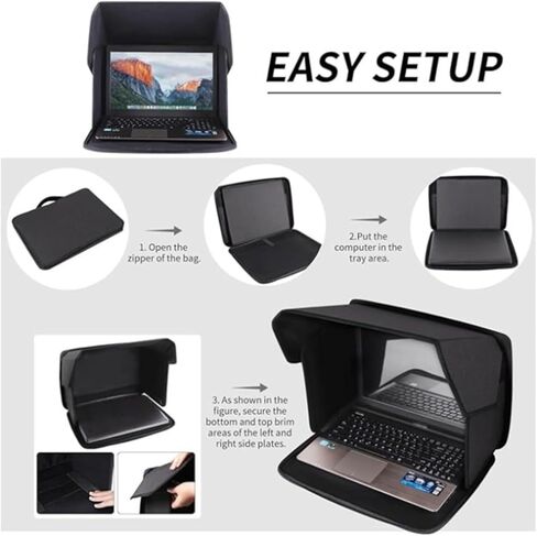 Outdoor Laptop Sunshade Privacy Cover, Foldable and Portable Laptop Protective Case in Saudi Arabia