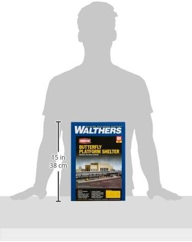 مجموعة Walthers Cornerstone Series Kit ملاجئ منصة المحطة على طراز الفراشة بمقياس HO in Saudi Arabia
