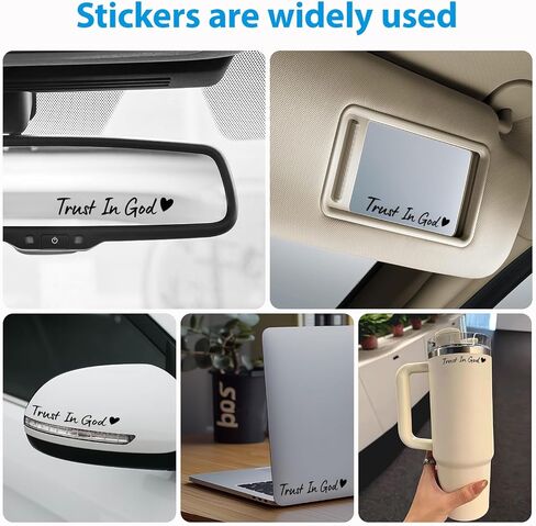 2PCS 3D Cross Car Stickers - Car Decorations and Durable Car Decorations with Faith Inspired Cross Stickers, Suitable for Most Cars in Kuwait