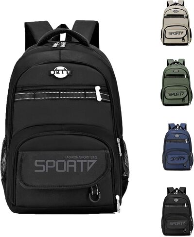 حقيبة ظهر للكمبيوتر المحمول - حقيبة ظهر للسفر مع حقيبة واسعة لرحلات نهاية الأسبوع، والمشي لمسافات طويلة، والتخييم، وحقيبة نهارية للطيران، وحقيبة الكتب، وحقيبة ظهر للعمل، والجامعة (أخضر) in Kuwait