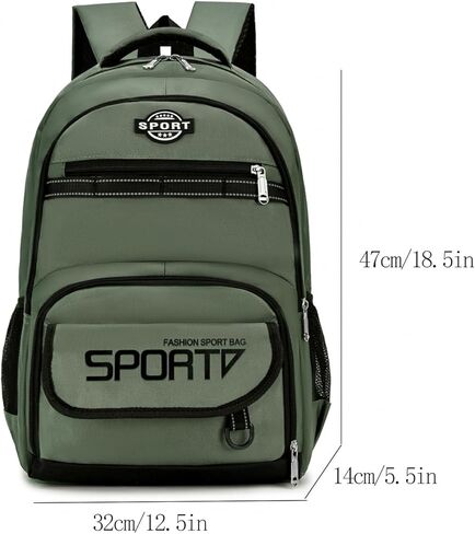 laptop backpack-Travel Backpack with Spacious Bag for Weekend Trips,Hiking,Camping,Daypack for Flight,bookbag,Work Backpack,university (green) in Saudi Arabia