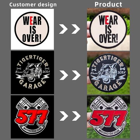 Custom Embroidery Patches, Personalized Morale Patches, Any Size or Logo can be Customized, Hook and Loop ，Sew on ，Iron on in Saudi Arabia