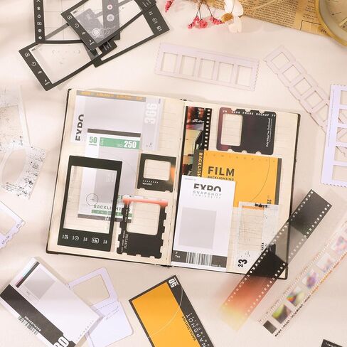 94 قطعة من ورق قصاصات الأفلام لمستلزمات اليومية، ملصقات واشي، بطاقات مذكرات، ألبوم مقاوم للماء، ملصقات شريطية، مجموعات قصاصات تحت عنوان صور عتيقة لمخططي المجلات، ألبوم أعمال يدوية فنية in Saudi Arabia