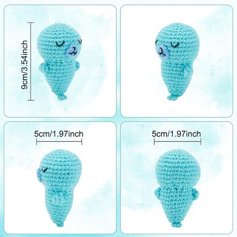 ORIGACH Crochet Kit for Beginners, 4 Pcs DIY Bear Keychain Starter Crochet Kit for Adults, Complete Crochet Set with Step by Step Video Tutorial, Instruction, Yarn, Hook, Accessories in Saudi Arabia