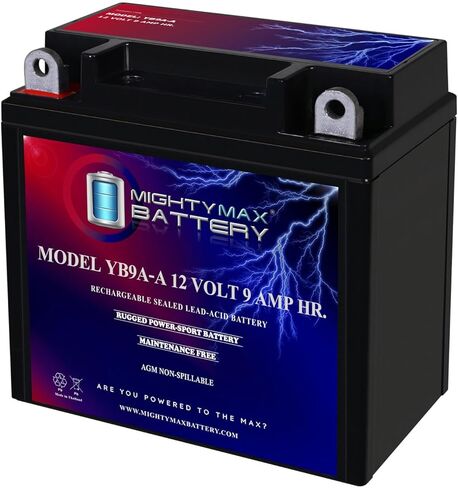 Mighty Max Battery YB9A-A 12V 9AH 130 CCA Battery Replaces Banshee YB9-B Motorcycle in Saudi Arabia