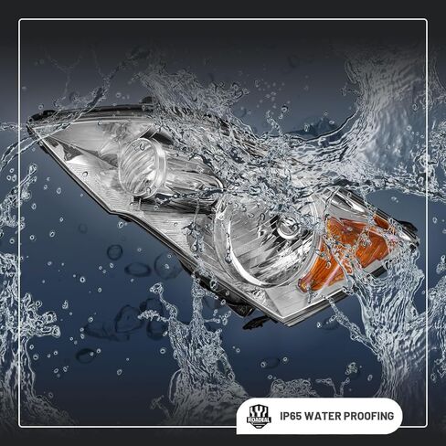 مجموعة المصابيح الأمامية لاستبدال المصابيح الأمامية الهالوجين 2007-2011 Honda CR-V، شعاع عالي/منخفض مع المصابيح، جانب السائق والراكب in Kuwait